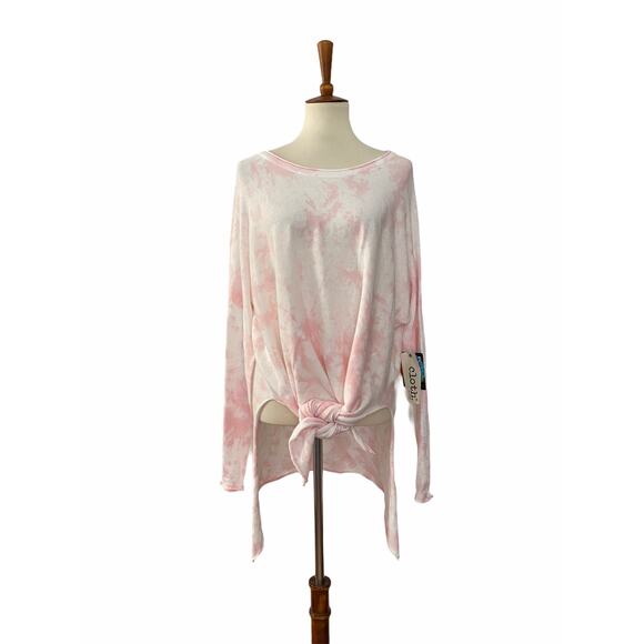 CLOTH By Design Womens As You Wish Tunic Sweater Shirt Tie Dye Pink L Large - Picture 5 of 9